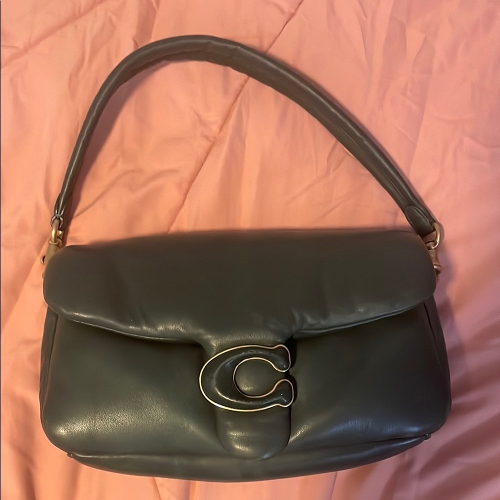 Coach tabby green shoulder bag